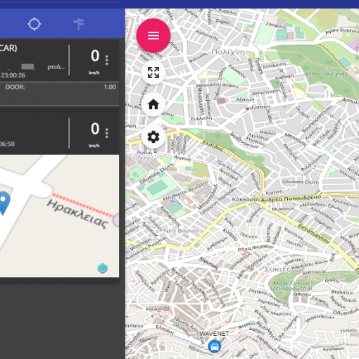 Χάρτης παρακολούθησης μεμονωμένου οχήματος