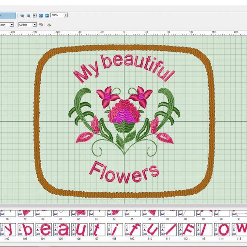 SnS_v.2.1_embroidery_software_flowers